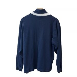 Ping Turtleneck Size M Navy White Long Sleeve Golf Sweatshirt Sweater Vintage
